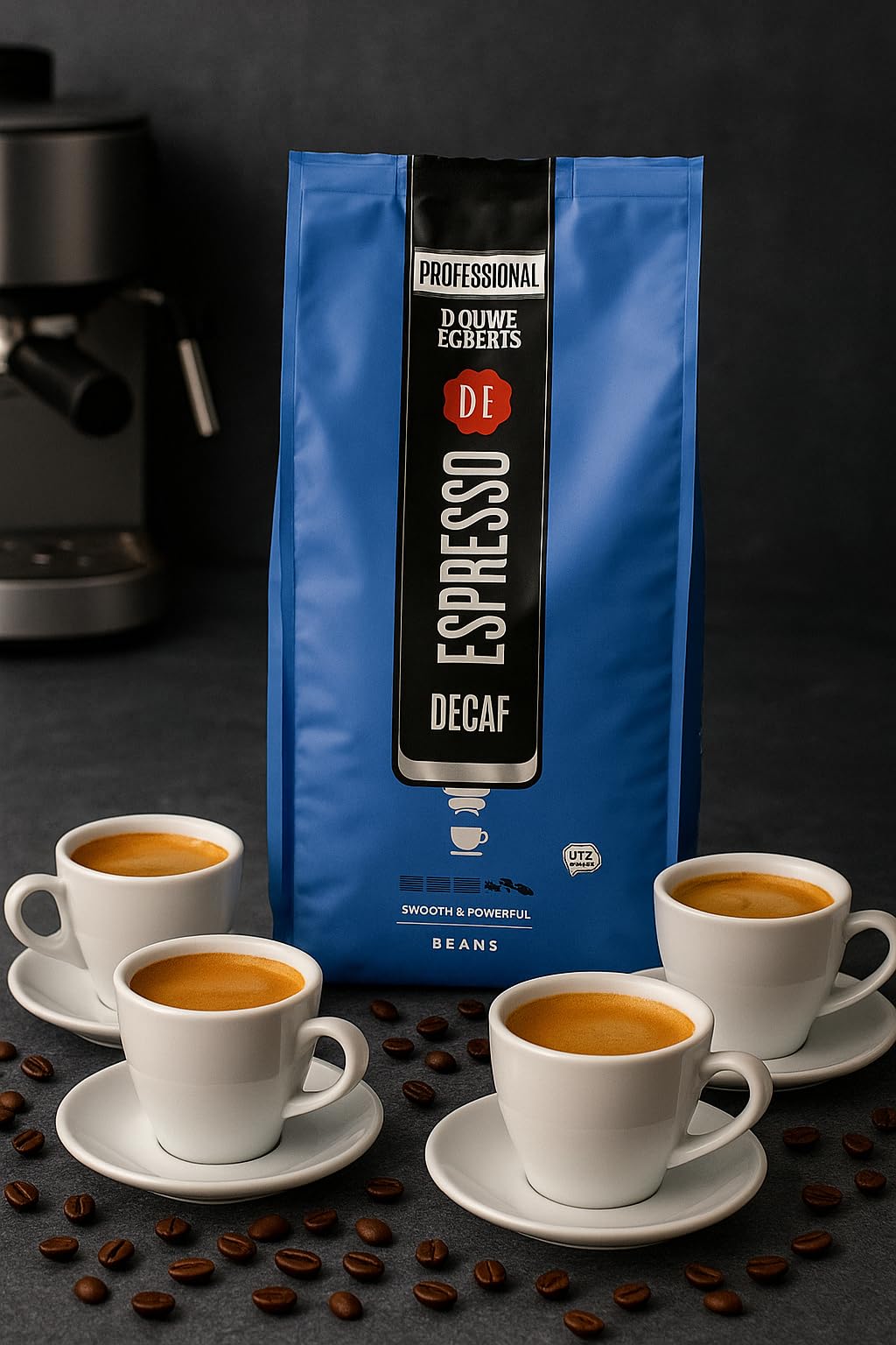 Douwe Egberts Espresso Decaf Coffee Beans 500g Bean-to-Cup & Espresso