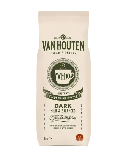 Van Houten Dark Hot Chocolate Instant Vending Drink Powder 1kg Bag