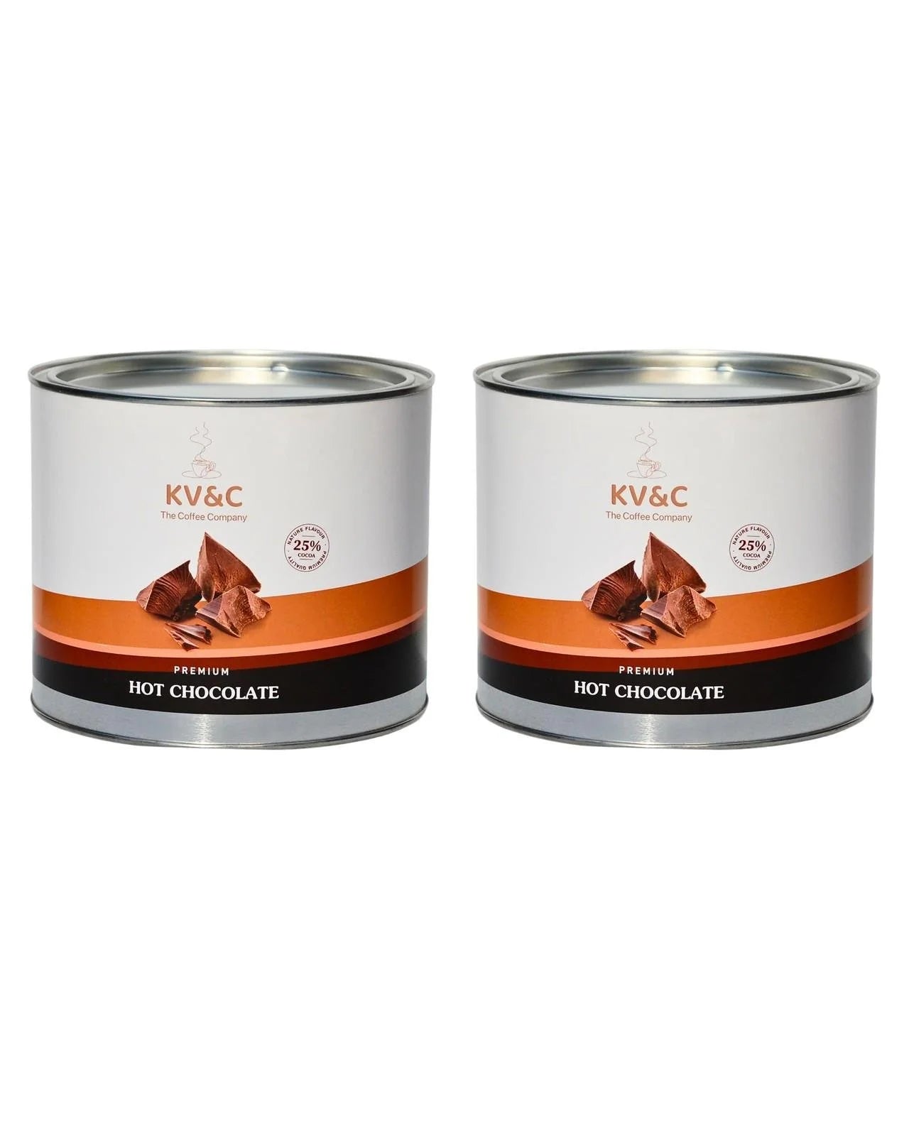 KV&C 25% Hot Choc Powder 1kg Tin – Rich Hot Chocolate Drink Mix with Real Cocoa