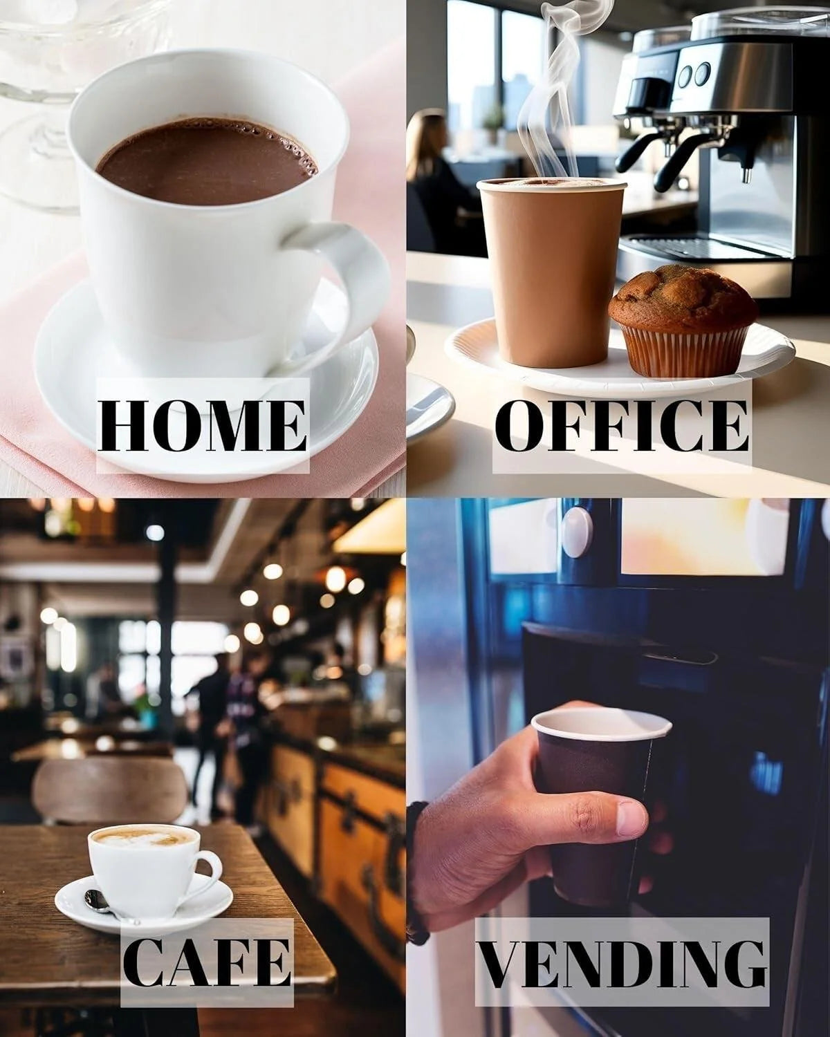 KV&C - Hot Chocolate 13% Cocoa Granulated Instant Drink Rich Taste add Water or Milk - 1kg Bag
